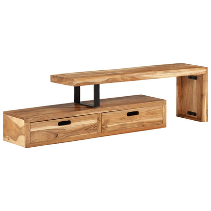 TV-bänk (118-200) x 30x40 cm massivt trä akacia