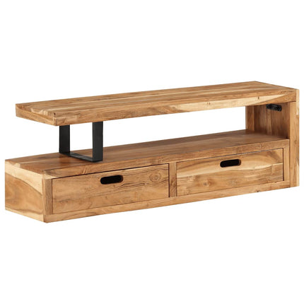 TV-bänk (118-200) x 30x40 cm massivt trä akacia
