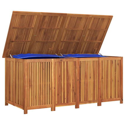 Dynbox med hjul 200x80x75 cm massivt akaciaträ