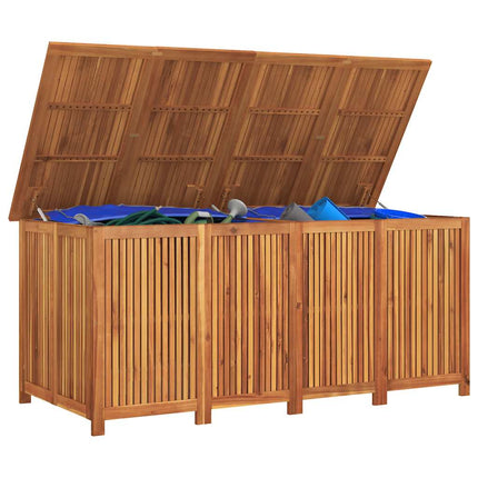 Dynbox med hjul 200x80x75 cm massivt akaciaträ