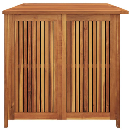 Dynbox med hjul 200x80x75 cm massivt akaciaträ