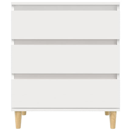 Byrå vit 60x35x70 cm konstruerat trä
