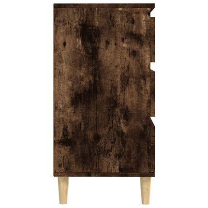 Byrå rökfärgad ek 60x35x70 cm konstruerat trä
