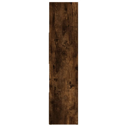 Bokskåp/rumsavdelare rökfärgad ek 105x24x102 cm