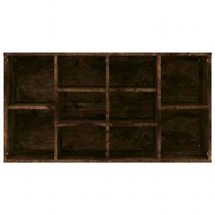 Skobänk rökfärgad ek 103x30x55 cm konstruerat trä