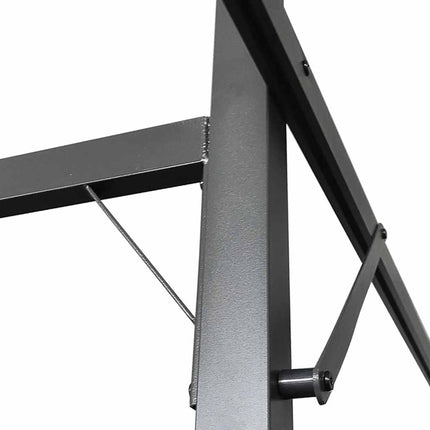 Pergola med infällbart tak antracit 295x292x230 cm