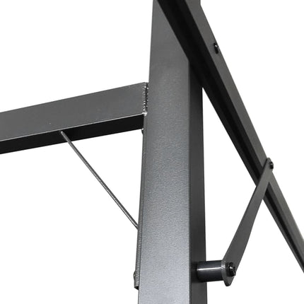 Pergola med infällbart tak antracit 589x292x230 cm