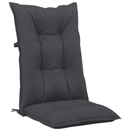 Stolsdynor 6 st antracit 120x50x7 cm tyg