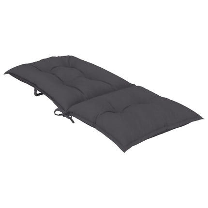 Stolsdynor 6 st antracit 120x50x7 cm tyg