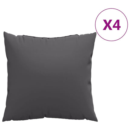Soffkuddar 4 st antracit 40x40 cm tyg