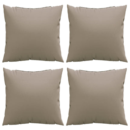 Soffkuddar 4 st taupe 40x40 cm tyg