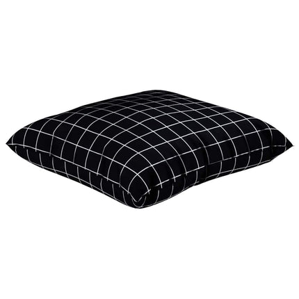 Spridda Kuddar 4 pcs Svart Rutigt 40 x 40 cm Polyester Tyg