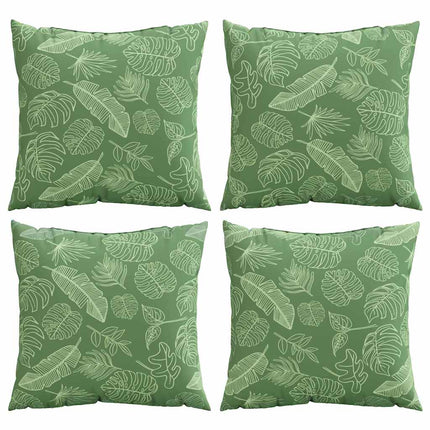 Spridda Kuddar Löv 4 pcs Bladmönster 50 x 50 cm Polyester Tyg