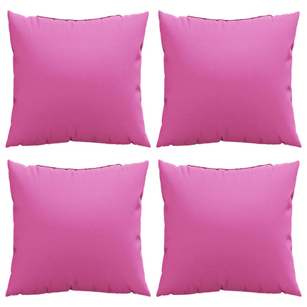 Spridda Kuddar Enfärgad 4 pcs Rosa 50 x 50 cm Polyester Tyg