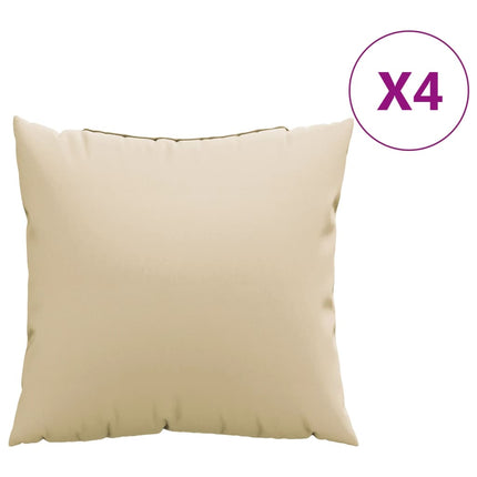 Soffkuddar 4 st beige 60x60 cm tyg
