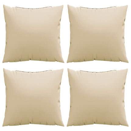Soffkuddar 4 st beige 60x60 cm tyg