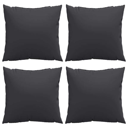 Soffkuddar 4 st svart 60x60 cm tyg