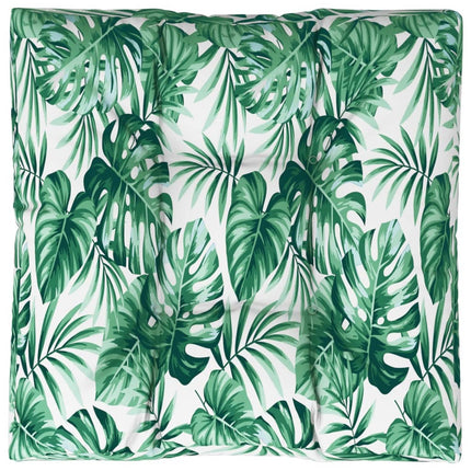 Dyna till pallsoffa bladmönster 70x70x12 cm