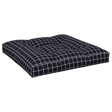 Palldyna svartrutig 80x80x12 cm tyg
