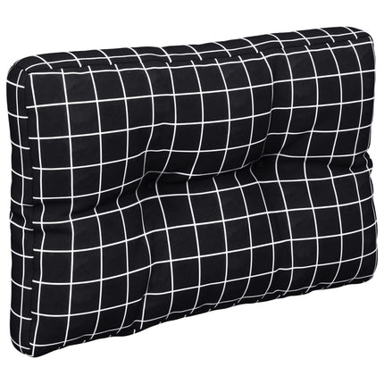 Palldyna svartrutig 60x40x12 cm tyg