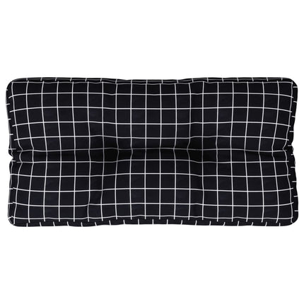 Palldyna svartrutig 70x40x12 cm tyg