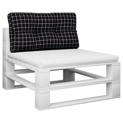 Palldyna svartrutig 70x40x12 cm tyg