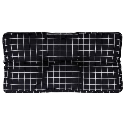 Palldyna svartrutig 80x40x12 cm tyg