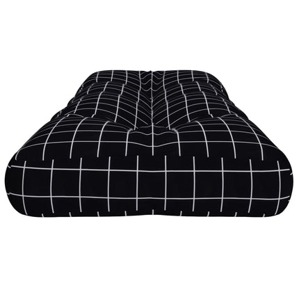 Palldyna svartrutig 120x40x12 cm tyg
