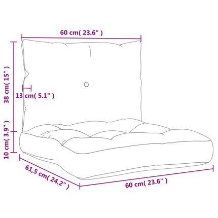Palldynor 2 st beige tyg
