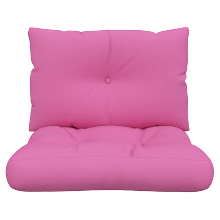 Dynor till pallsoffa 2 st rosa Oxford-tyg