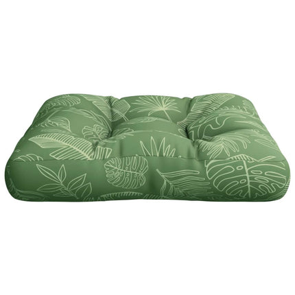 Dyna för pallsoffa bladmönster 60x61,5x10 cm Oxford-tyg