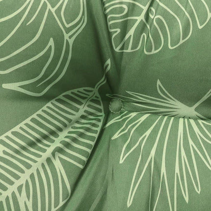 Dyna för pallsoffa bladmönster 60x61,5x10 cm Oxford-tyg