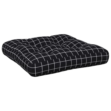 Palldyna svartrutig 58x58x10 cm oxfordtyg