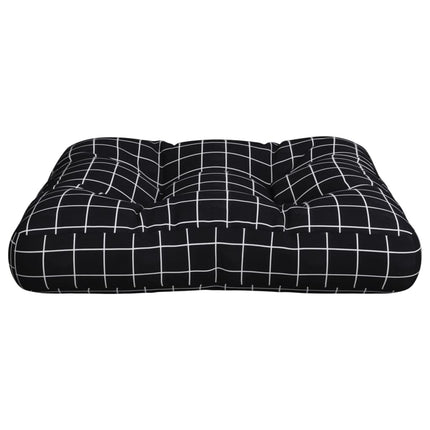Palldyna svartrutig 58x58x10 cm oxfordtyg