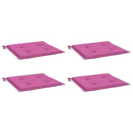 Stolsdynor 4 st rosa 50x50x4 cm tyg