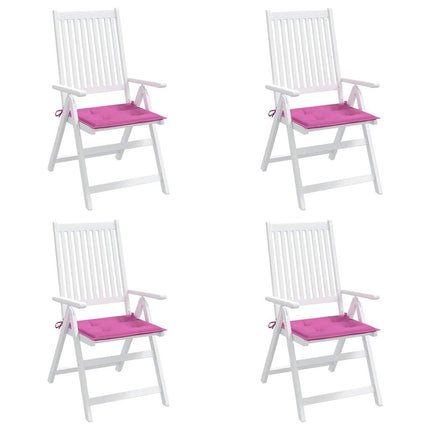 Stolsdynor 4 st rosa 50x50x4 cm tyg