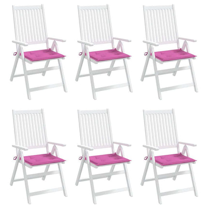 Stolsdynor 6 st rosa 50x50x4 cm tyg