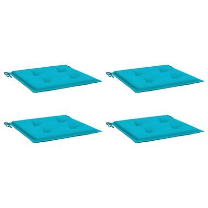 Stolsdynor 4 st turkos 50x50x4 cm tyg