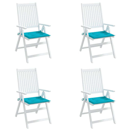 Stolsdynor 4 st turkos 50x50x4 cm tyg