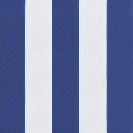 Bänkdyna blå&vit randig 120x50x4 cm oxfordtyg