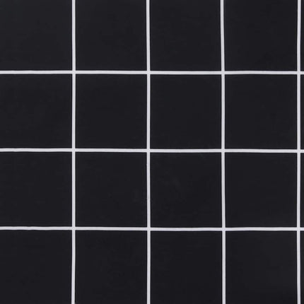 Bänkdyna för trädgården svartrutig 120x50x4 cm oxfordtyg