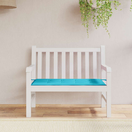 Bänk kudde Enfärgad Turkos 120 x 50 x 3 cm Oxford Tyg