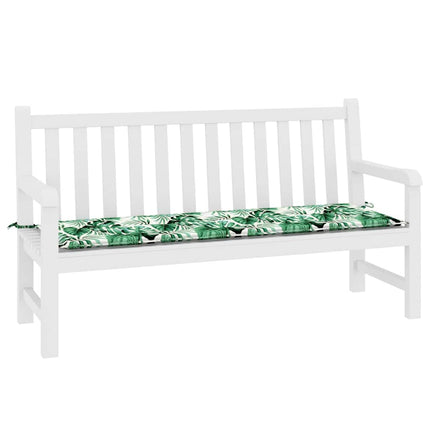 Bänk kudde Löv Bladmönster 150 x 50 x 3 cm Oxford Tyg