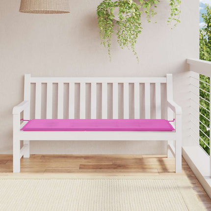 Bänkdyna för trädgården rosa 150x50x4 cm oxfordtyg