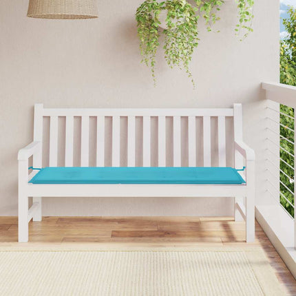 Bänkdyna för trädgården turkos 150x50x4 cm oxfordtyg