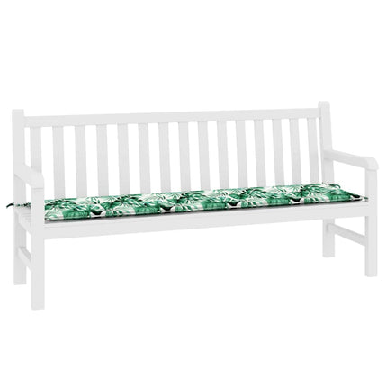 Bänk kudde Löv Bladmönster 150 x 50 x 3 cm Oxford Tyg