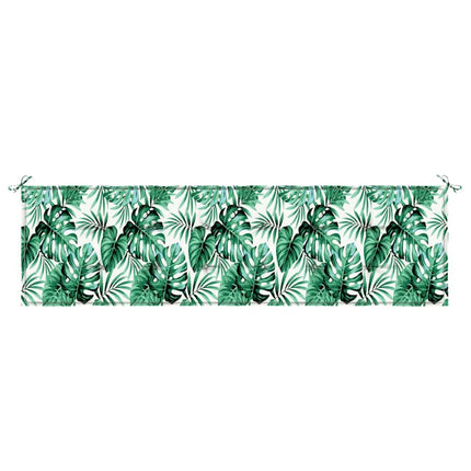 Bänk kudde Löv Bladmönster 150 x 50 x 3 cm Oxford Tyg