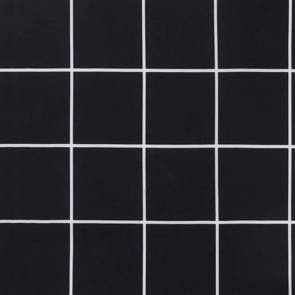 Bänk kudde Rutig Svart Rutigt 150 x 50 x 3 cm Oxford Tyg