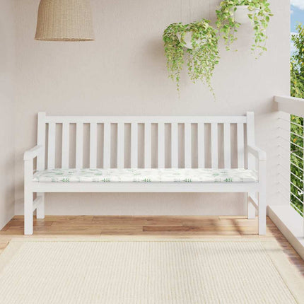 Bänk kudde Löv Bladdesign 150 x 50 x 3 cm Oxford Tyg