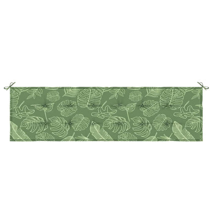Bänk kudde Löv Bladdesign 150 x 50 x 3 cm Oxford Tyg